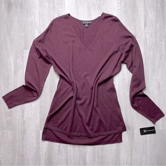 Light Knit V-Neck Tunic Sweater XS - Picture 1 of 4